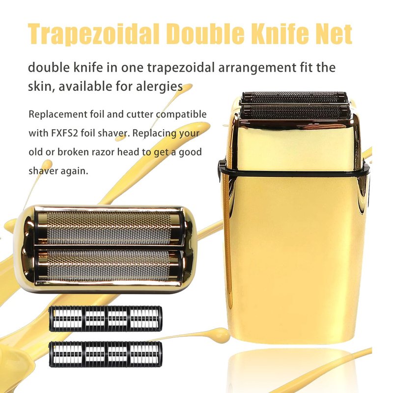 BaBylissPRO Replacement Foil & Cutter for FXFS2 Shaver - Double Foil Head, 2PCS