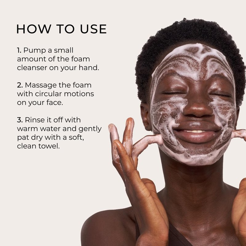 Yepoda Bubble Double Cleansing Foam - Gently Exfoliating Vegan Face Cleanser for All Skin Types | 4.22 FL. OZ. (120 ml)