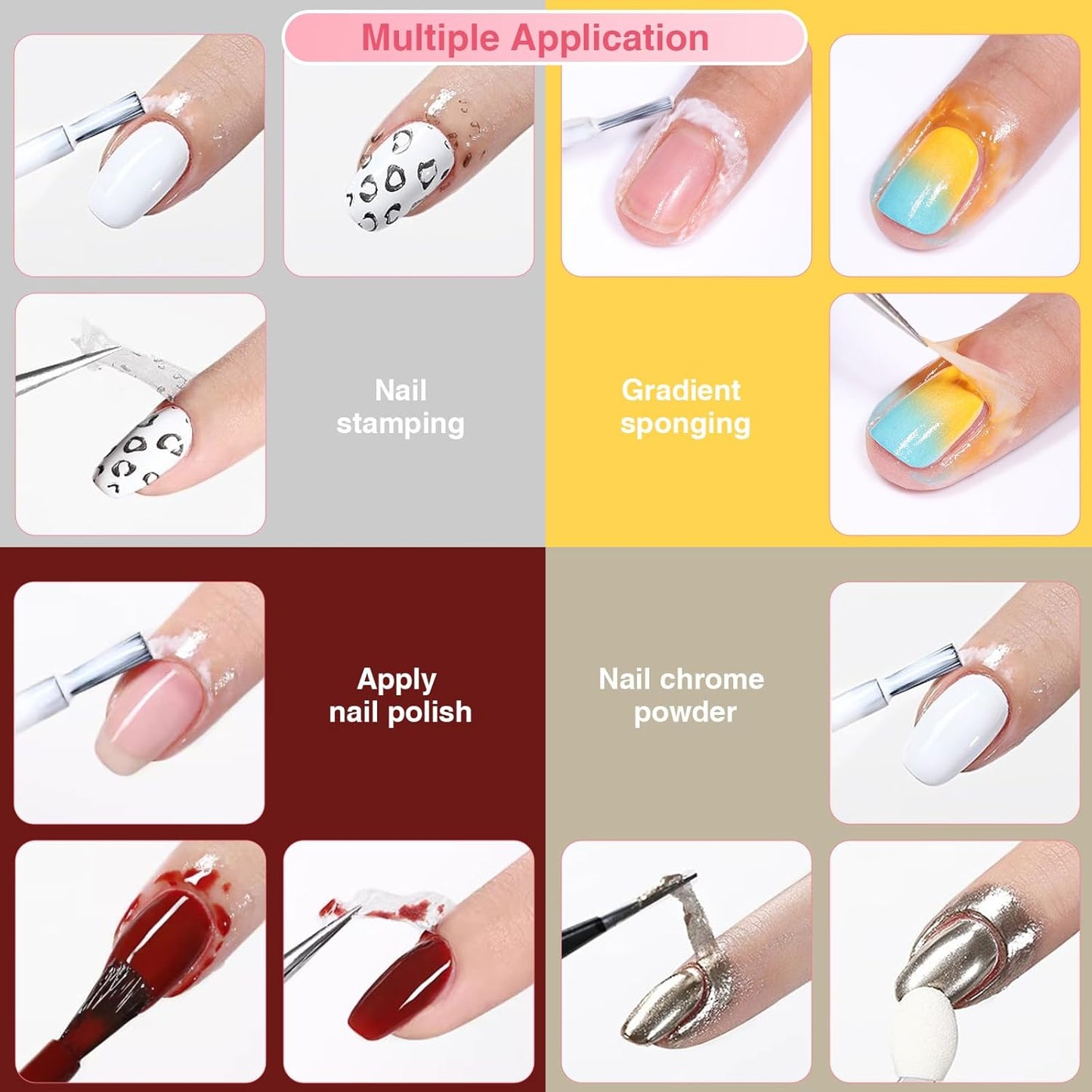 Gel Polish Remover Kit - 3 x 18ml with Cuticle Oil & Liquid Latex Tape, Fast 3-5 Min Removal