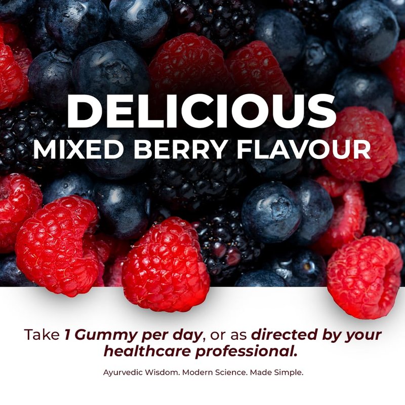 The Wellness Project 14-in-1 Hair, Skin & Nails Gummies with 10,000 mcg Biotin, Keratin, Hyaluronic & Folic Acid, Vitamins A, B5, B6 & B12 & Sea Buckthorn | for Women & Men | Tasty Mixed Berry Flavor