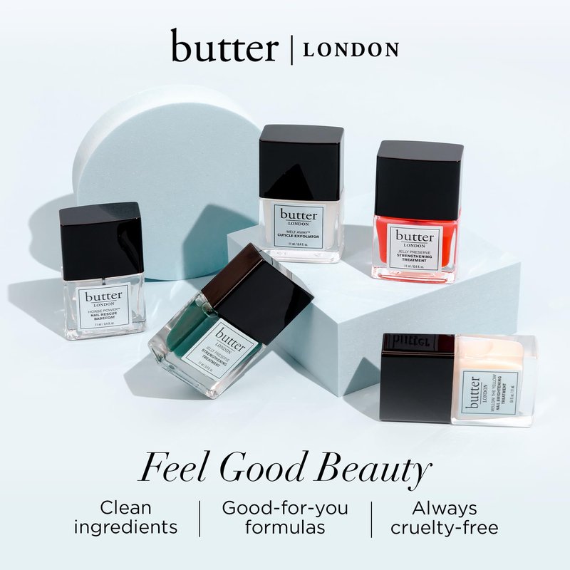 butter LONDON Patent Shine 10X Nail Lacquer Polish, Bespoke Lace (Sheer White) - Gel-Like Finish & Chip-Resistant Nail Lacquer Helps Protects & Strengthens Nails - Vegan & Cruelty-Free (0.4 Fl Oz)