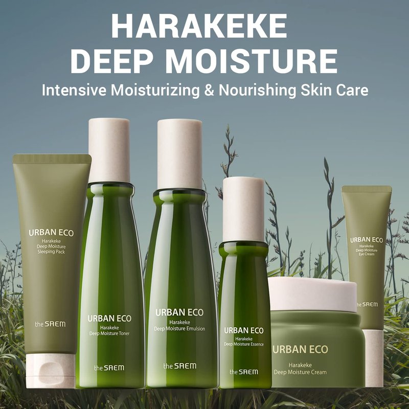THESAEM Urban Eco Harakeke Deep Moisture Toner 5.07 fl.oz. - Vegan Ultra Moisturizing and Nourishing for Dry Skin - Softening Essential With Harakeke Root Extract and Ceramides