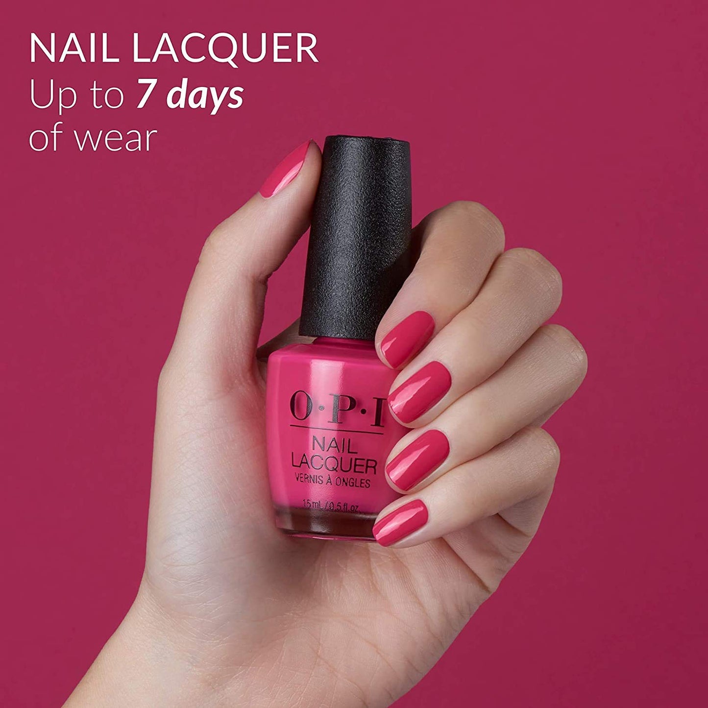 OPI Black Nail Lacquer - Long-Lasting, High-Gloss Nail Polish for Perfect Manicure