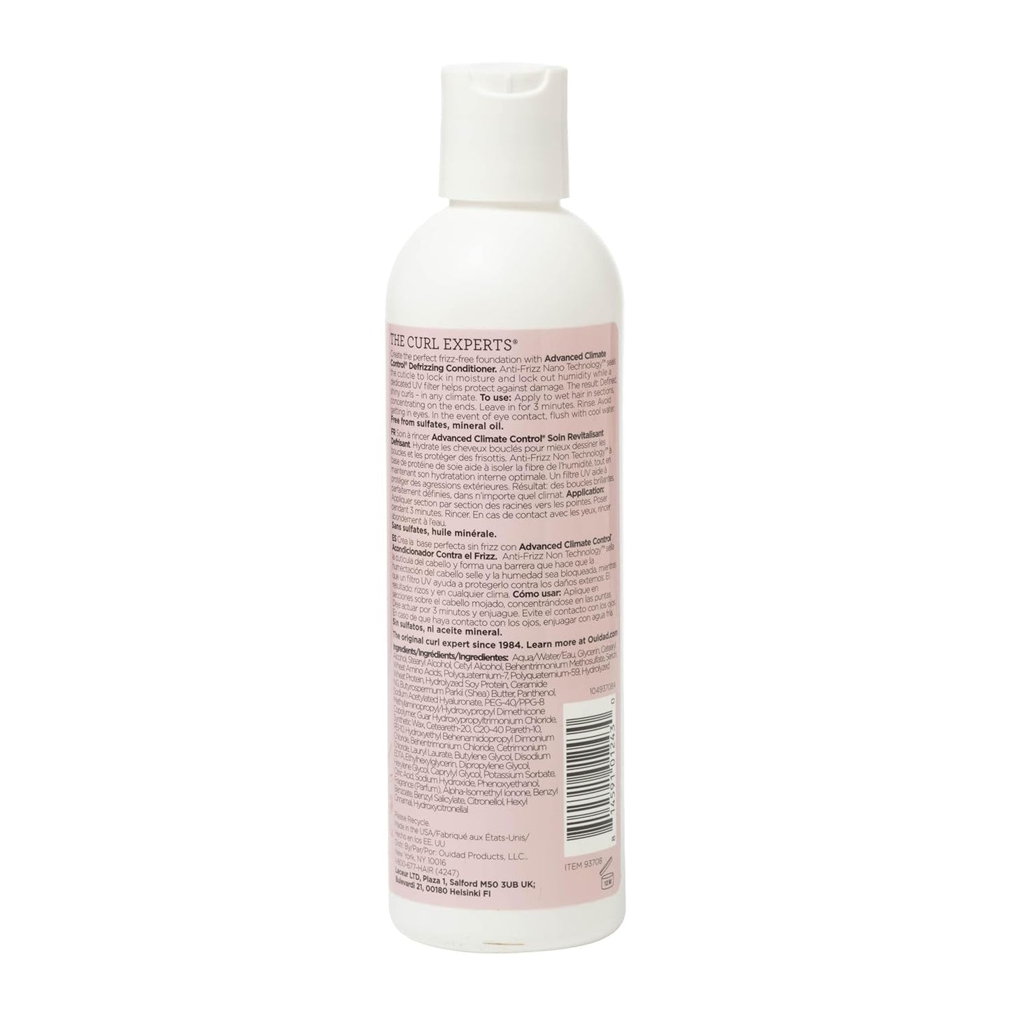 Ouidad Advanced Climate Control Defrizzing Conditioner | Hydrates & Defines Curly Hair, Blocks Humidity & Frizz, Sulfate-Free