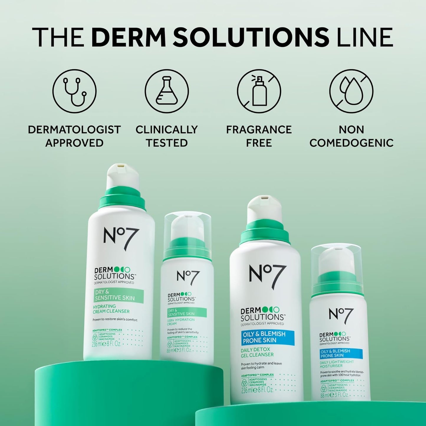 No7 Daily Detox Foaming Face Wash | Gel Cleanser with Ceramides & Niacinamide for Oily Skin - 16 Fl Oz