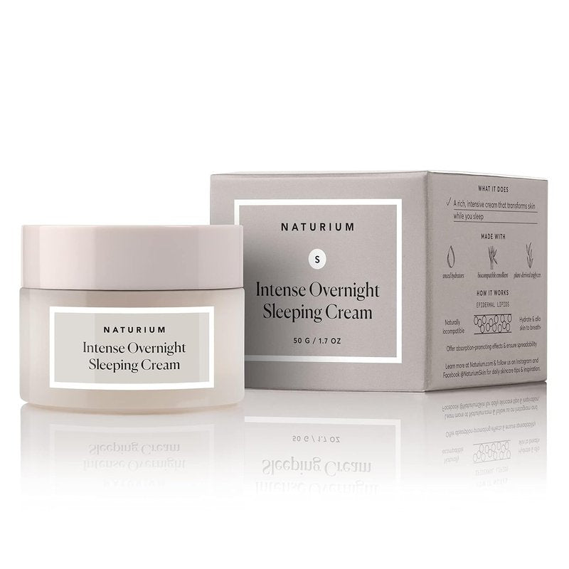 Naturium Intense Overnight Sleeping Cream - Hydrating Anti-Aging Face Moisturizer | 1.7 oz
