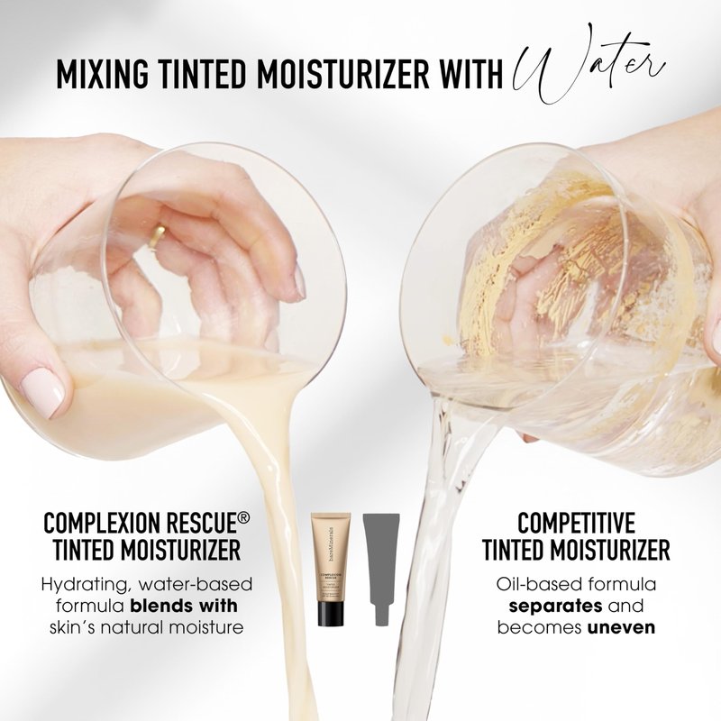 bareMinerals Complexion Rescue Tinted Moisturizer SPF 30 - Tinted Mineral Sunscreen for Face with Hyaluronic Acid + Squalane - 24HR Hydrating, Dewy Hydrating Skin Tint - Sienna 10 (1.18 oz)