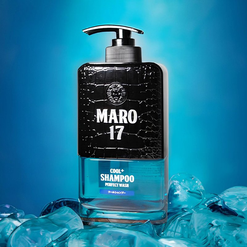 MARO17 Perfect Wash Cool+ Men’s Shampoo – Refreshingly Cool Shampoo with Original Collagen Peptide Formula, Deep Scalp Cleansing power for Oily Hair, Helps Control Odor and Refresh Scalp for Daily Use
