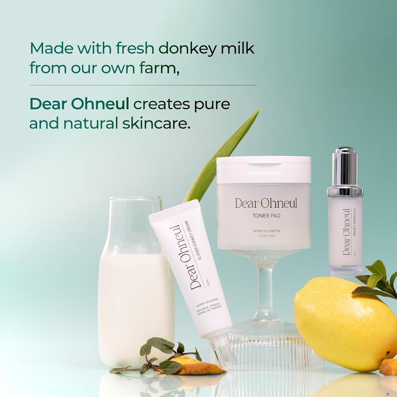 Donkey Toner Pads - Pore-Tightening & Hydrating 60 Pads (7.05 oz) | Gentle Exfoliation with Donkey Milk