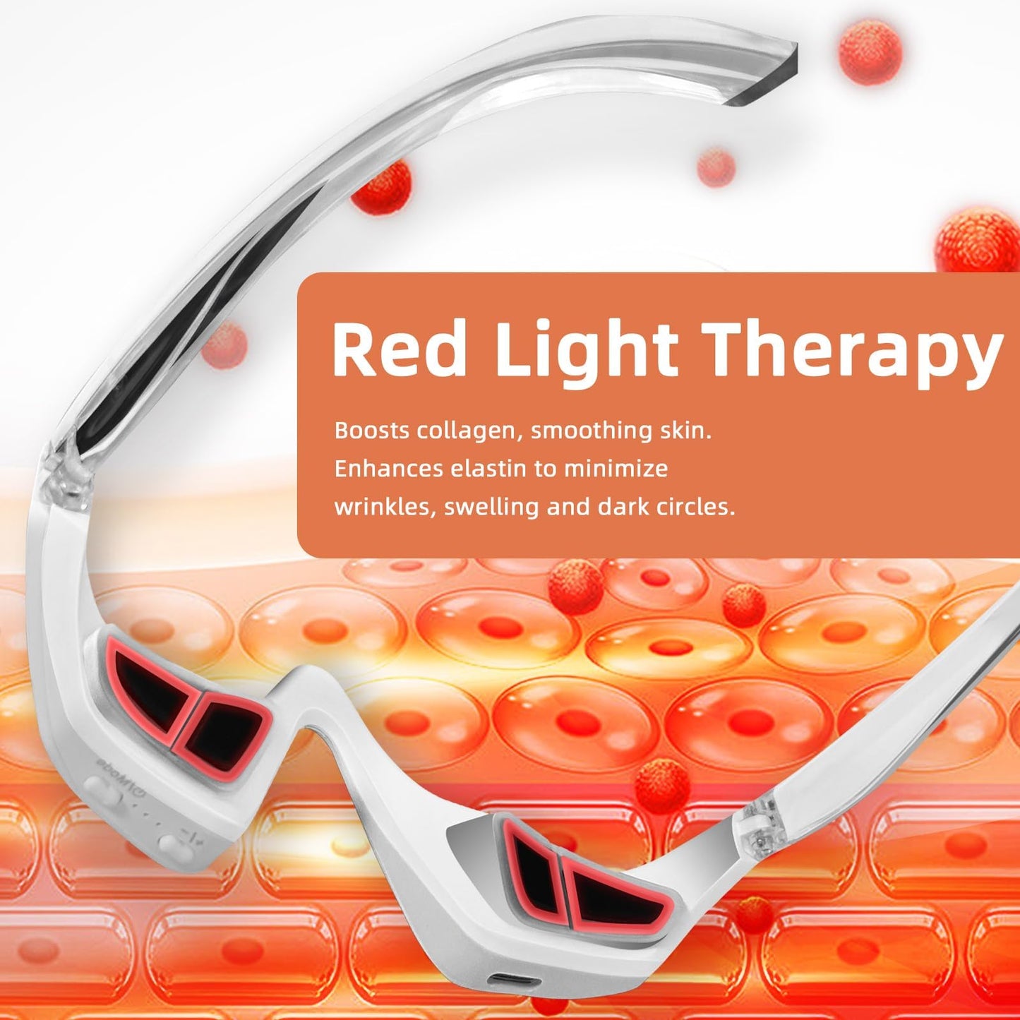 AYYHG 3D Eyelift Device – Red Light Under Eye Therapy with Microcurrent & 3D Fit Design | Reduces Wrinkles, Dark Circles & Puffiness | Silent Operation for Sensitive Skin & Busy Lifestyles