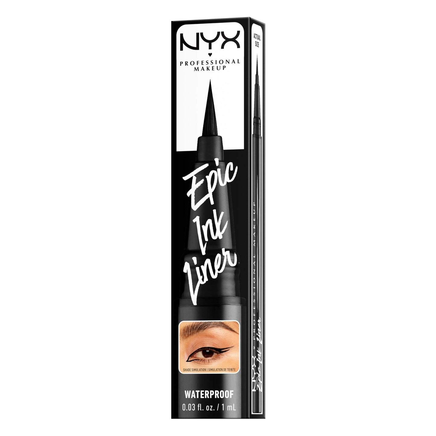 NYX PROFESSIONAL MAKEUP Epic Ink Liner, Waterproof Liquid Eyeliner