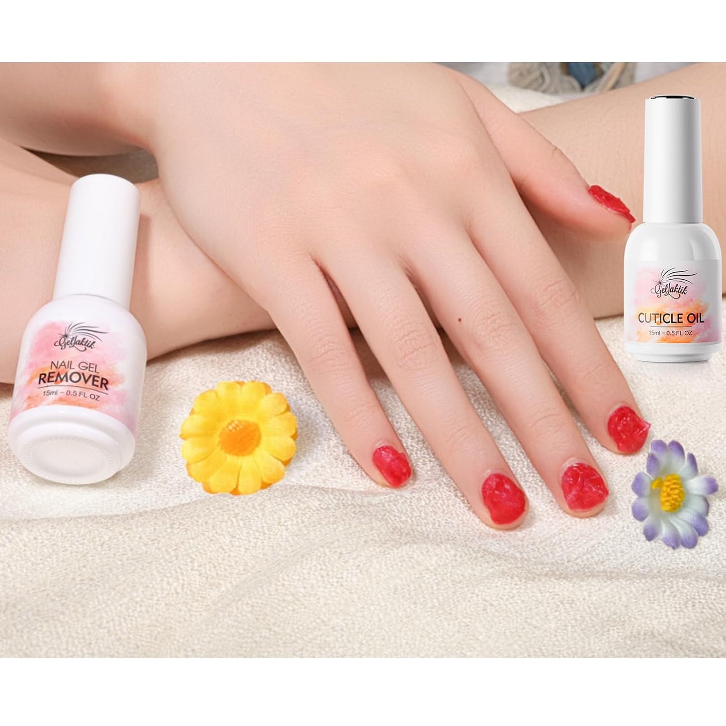 Gel Polish Remover Kit - 3 x 18ml with Cuticle Oil & Liquid Latex Tape, Fast 3-5 Min Removal