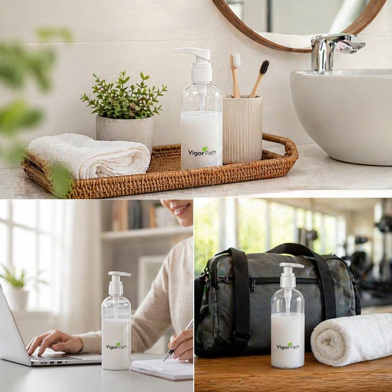 Universal Shampoo/Conditioner Dispenser Pump for Bottles, Leak Proof, Pump Top Fits 1 L/33.8 oz Bottles, 28/410 Neck Size, (Variety Pack of 2)