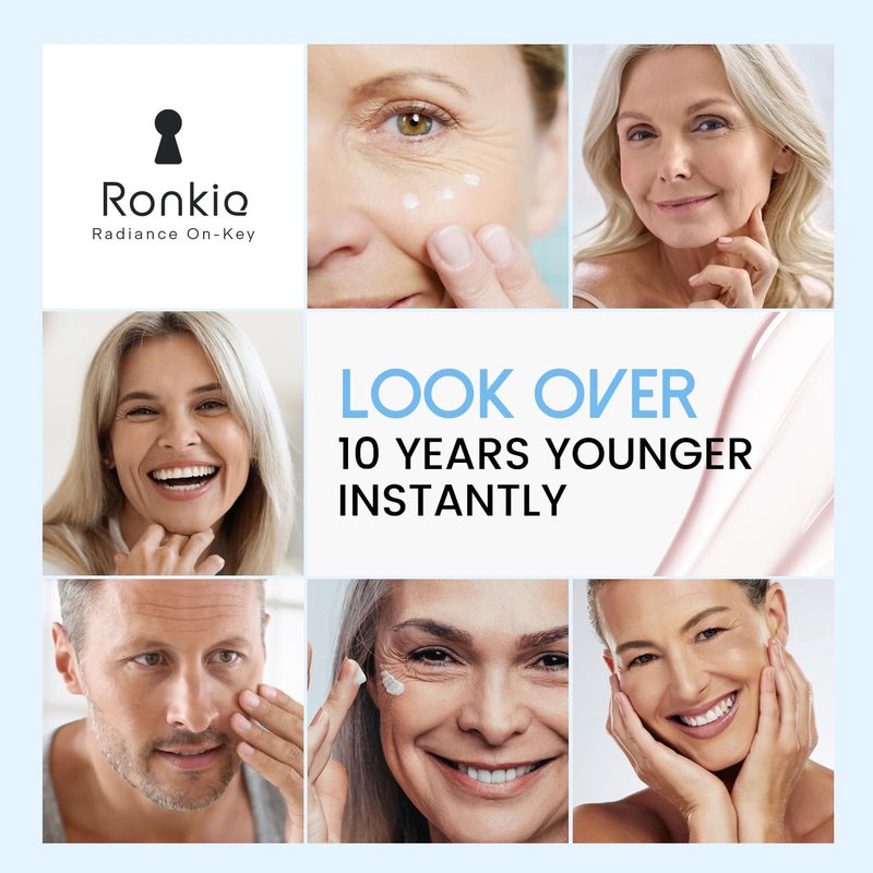 RONKIE Instant Eye Face Lift Cream: Reduces Eye Bags Wrinkles Puffy Eyes Dark Circles Crow’s Feet in Minutes for Mature Skin of Middle-aged Women 1 Fl Oz