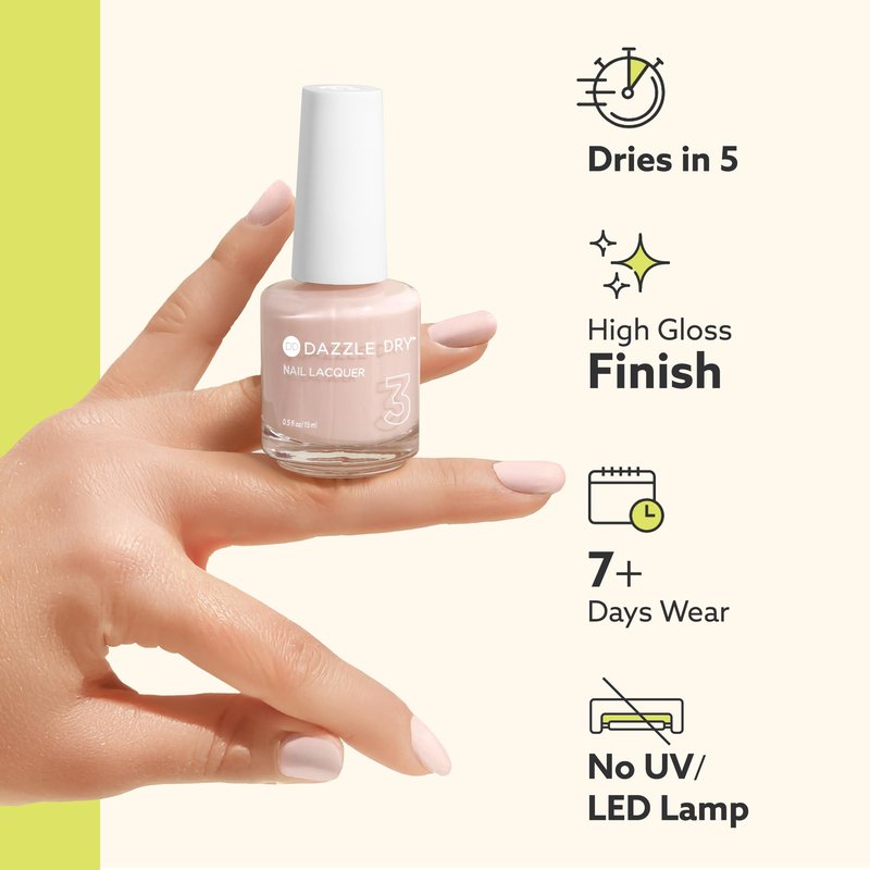 Dazzle Dry Nail Lacquer (Step 3) - Your Nails, But Better - A toffee beige. Semi-sheer cream. (0.5 fl oz)