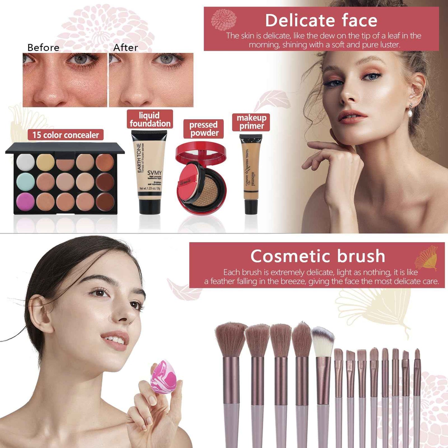 Makeup Set All in One Makeup Kit for Women, Makeup Sets for Teens, Christmas Makeup Gift Set for Teens Girls Women Teenagers, Makeup Kits for Girls Ages 10-12 13-15 14-16 Beginners Make up sets