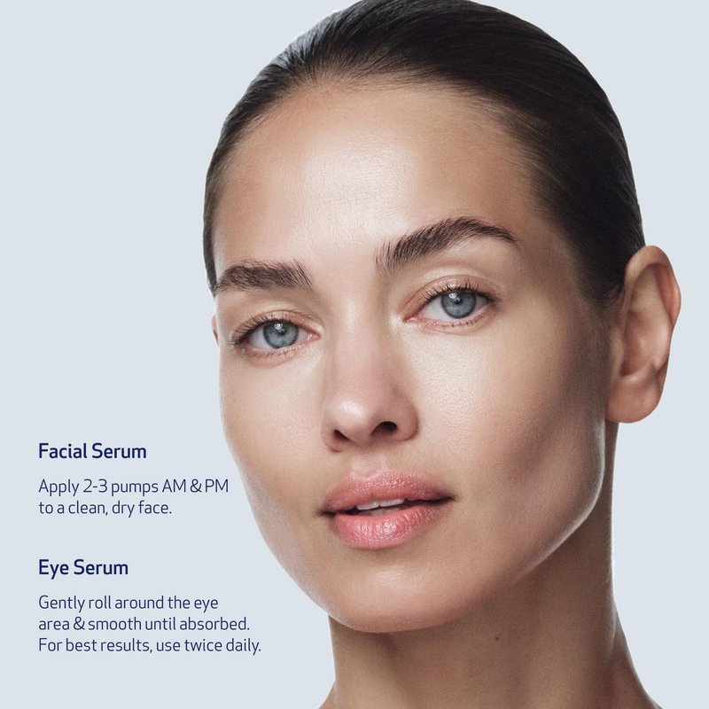 Obagi ELASTIDERM Facial Serum 1oz & Eye Serum .47oz Set – Clinically Proven to Firm Skin, Target Signs of Aging & De-Puff Eyes with Caffeine & Patented Bi-Mineral Contour Complex