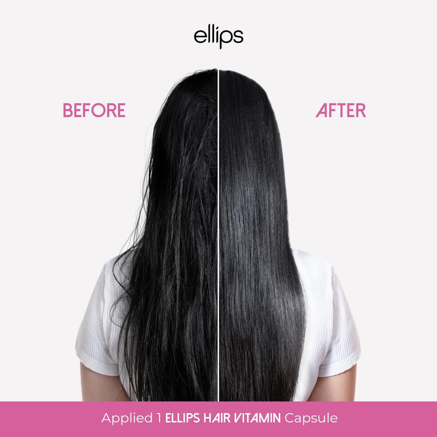 Ellips Hair Oil - Nutri Color Capsules | Heat Protectant for Color-Treated Hair - Adds Shine & Smooths Split Ends - 50 Count