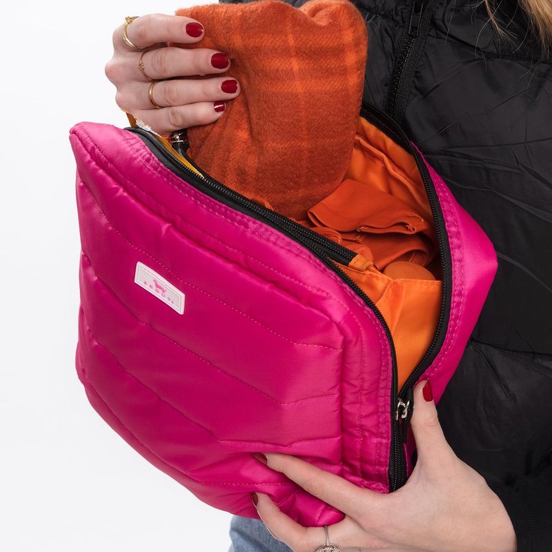 SCOUT All Inclusive Travel Organizer - Slim, Spacious, Versatile Travel Accessory with 4 Compartments (Two Zip), Durable Puffer Fabric, Highly Packable