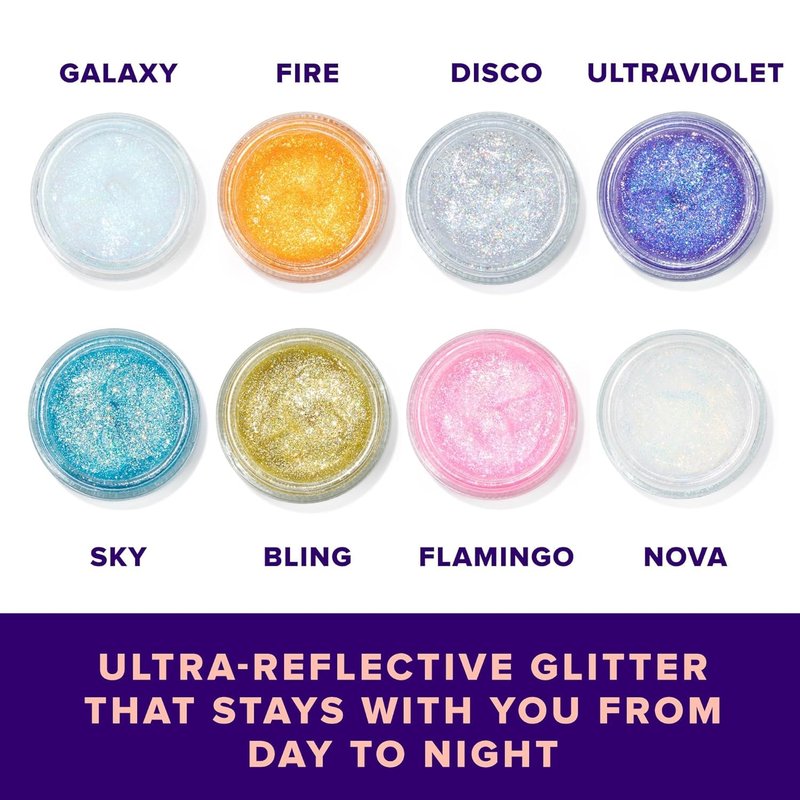 UNICORN SNOT Holographic Face Glitter & Body Glitter Gel | Hair Glitter, Vegan & Cruelty-Free, 1.7 oz 3-Pack (Disco/UV/Sky)