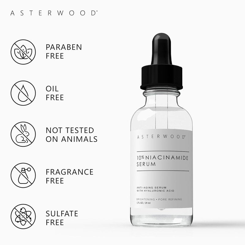 Asterwood Matrixyl 3000 + Argireline Anti-Aging Serum | 1 oz + 10% Niacinamide Boost