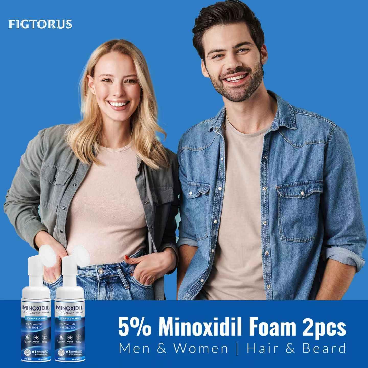 Minoxidil Foam for Hair Growth - 5% Strength for Men & Women | 4 Ounce
