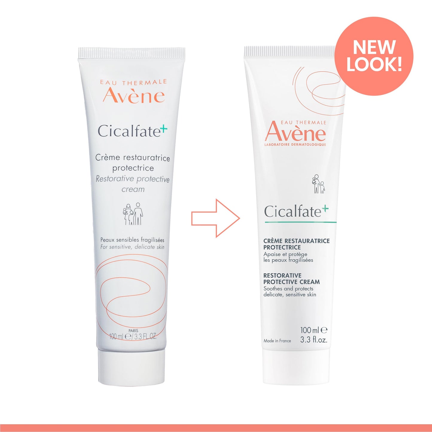 Avène Cicalfate+ Restorative Protective Cream, Face Moisturizer, Skin Face Cream, Body Cream for Sensitive Skin, Helps Restore Skin Barrier, Restorative Cream, Safe for Infants, Kids & Adults