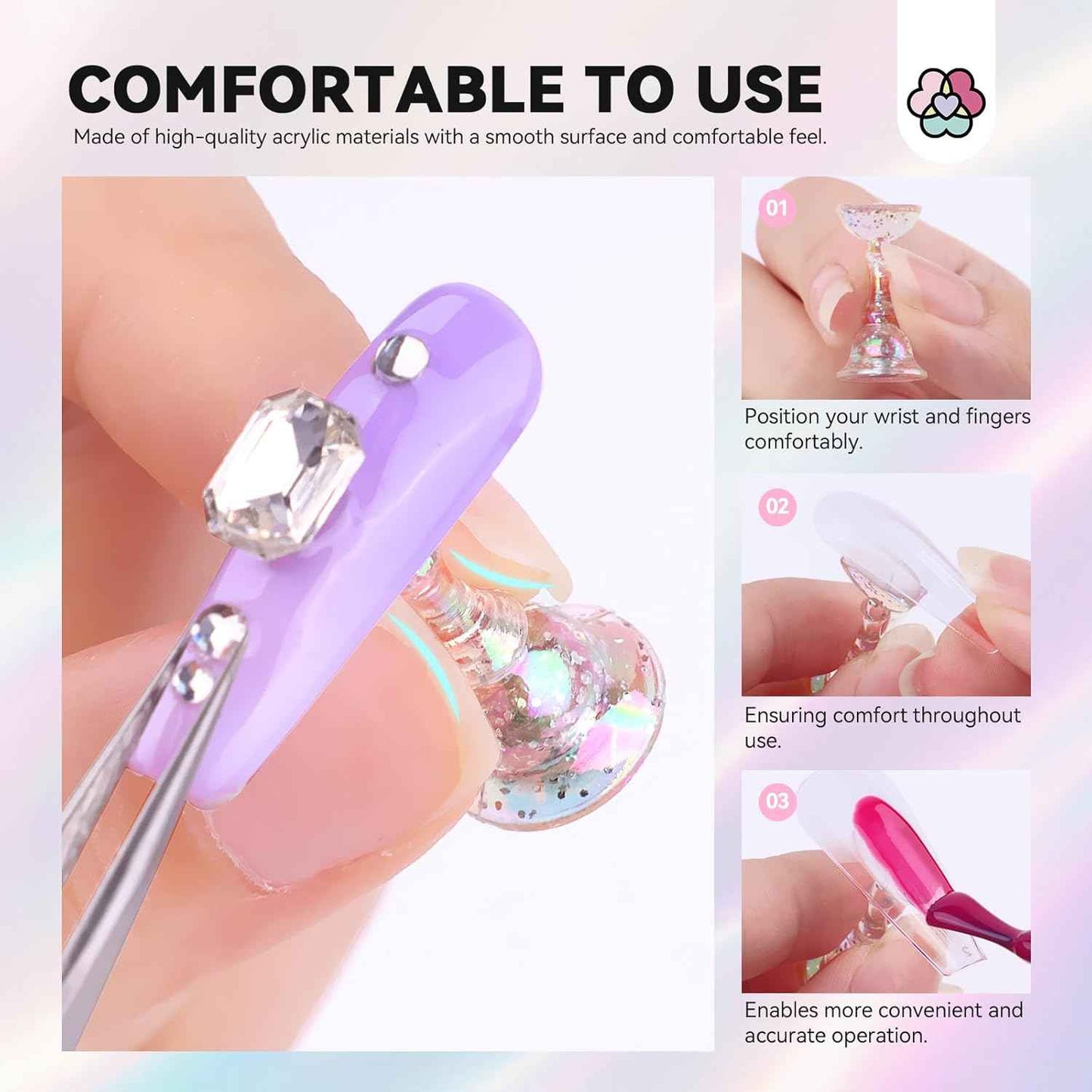 Saviland Acrylic Nail Kit for Beginners - Keratin Powder, Vitamin E Gel & Nail Stand