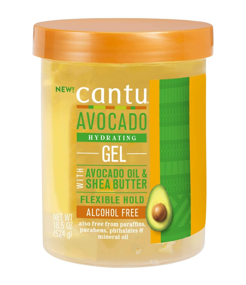 Cantu Avocado Hydrating Styling Gel 18.5 Ounce Jar (Pack of 3)