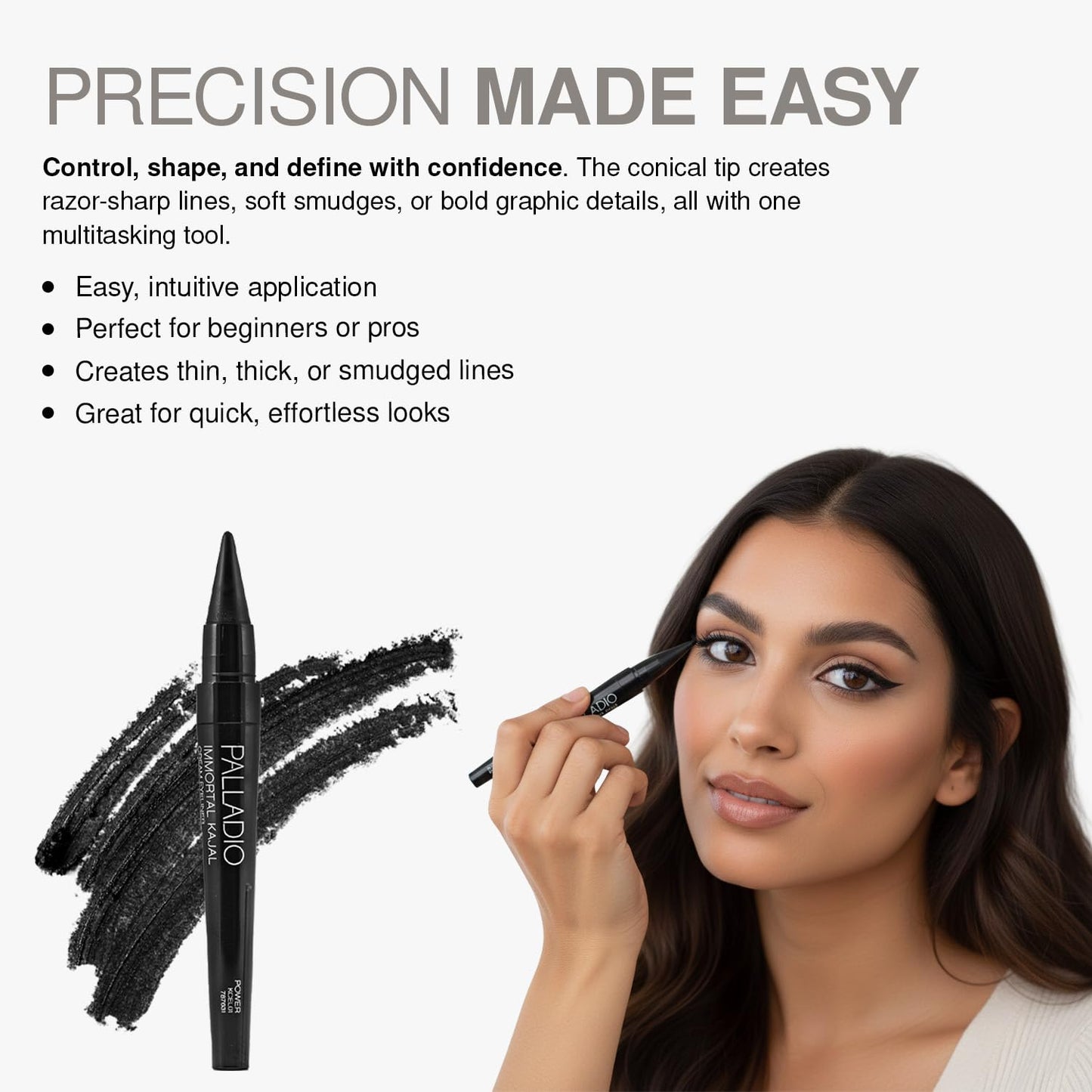 Palladio Immortal Kajals Lasting Cream Eyeliner Power