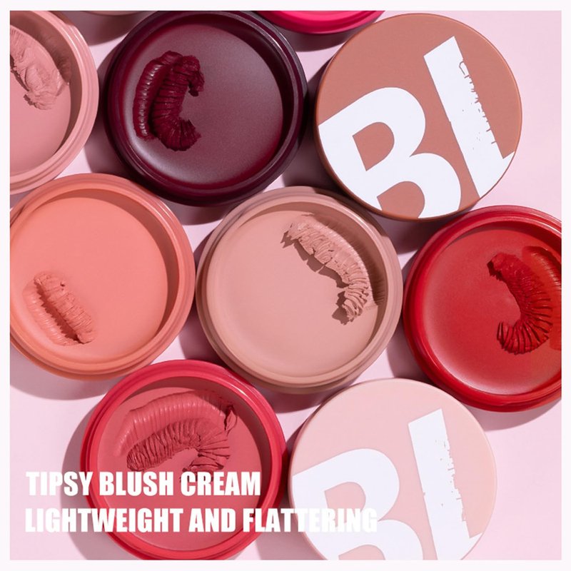 MAEPEOR Cream Blush 9 Color High-Pigmented Smooth Buildable Face Blush Long-Lasting Natural Look Blusher (Color 09)