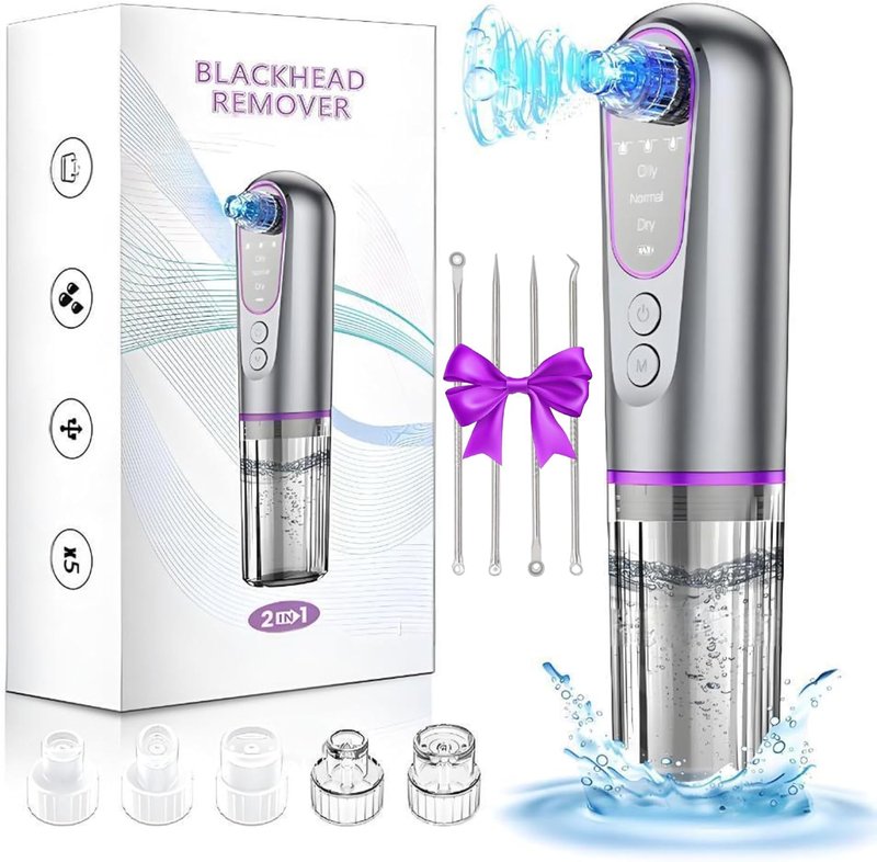 Blackhead Remover Vacuum - Hydrating Pore Cleaner & Pimple Extractor | USB Rechargeable Beauty Device