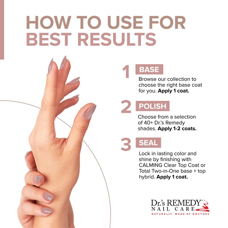 Dr’s Remedy 3 Pack Nail Polish Kit, Feeling Rose-Y Trio, All Natural Enriched Nail Strengthener Non Toxic and Organic