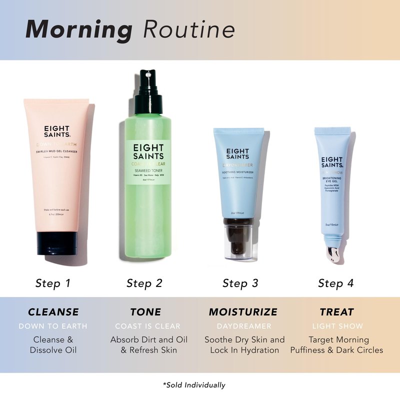 Eight Saints Light Show Brightening Eye Gel, Anti Aging Cooling Eye Gel to Reduce Puffiness, Wrinkles and Calms Under Eye Skin, with Peptides, MSM, and Hyaluronic Acid, 0.5 Ounces