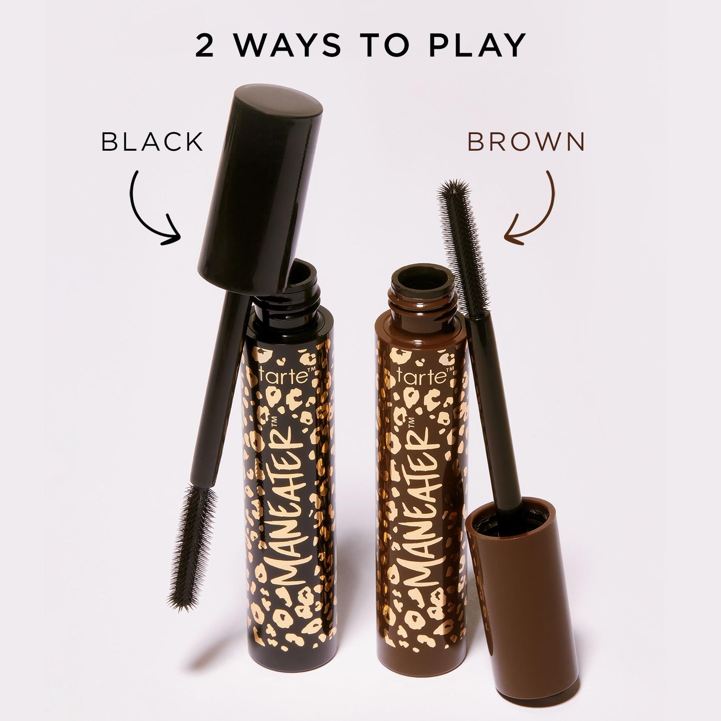 tarte maneater mascara – Extreme Curl, Instant Volume & Length, 16HR Ultra-Creamy Longwear Eye Makeup, Cruelty-Free, full size, brown