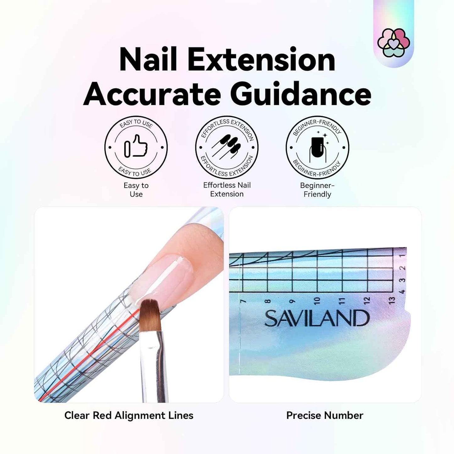 SAVILAND Acrylic Nail Kit - Professional Nail Forms & Tools for Salon Quality Nails