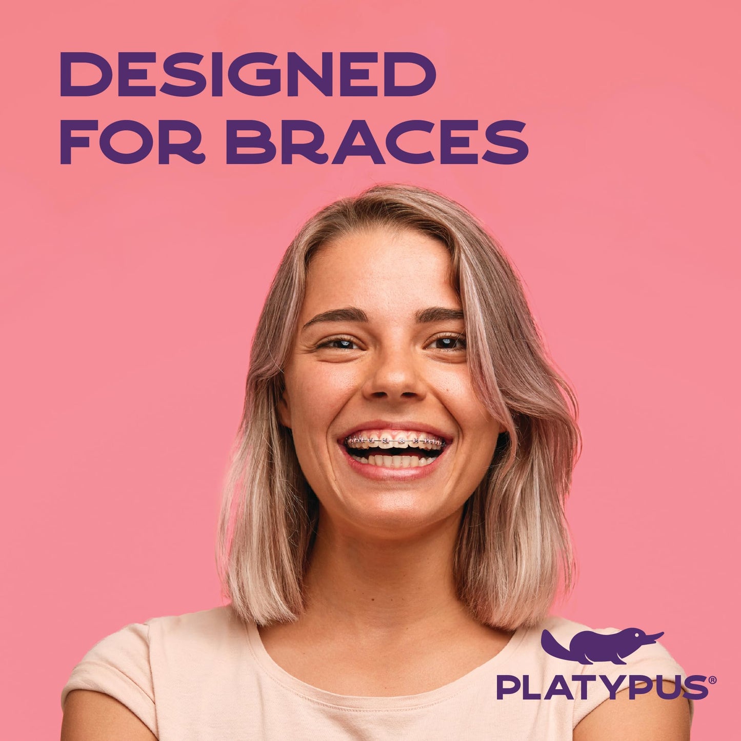 Platypus Orthodontic Flossers for Braces, 30 Count (Pack of 4), Ortho Picks for Adults & Kids, Fits Under Arch Wire, Non-Damaging, Encourage Flossing Habits
