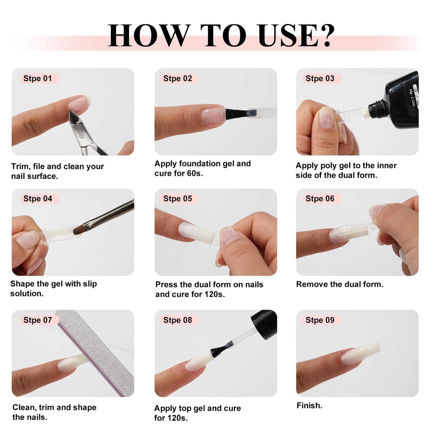 eodci Poly 60g Gel Builder for Nails, Glitter Champagne, Nail Extension Strengthener Color Gel Multifunctional Long-Lasting and Easy to Use for DIY Salon Quality