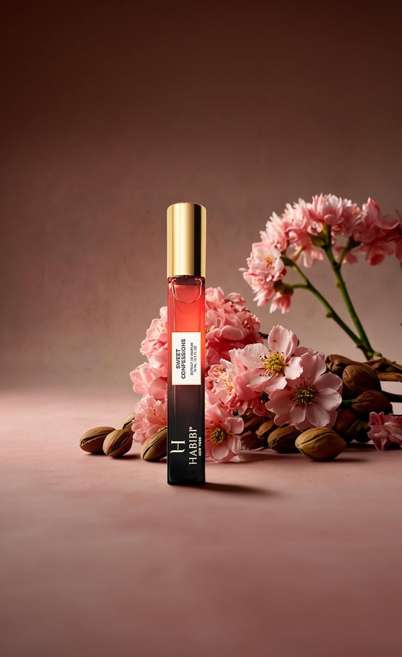 H HABIBI Sweet Confessions Extrait De Parfum - Travel Size Arabian Perfume for Men & Women | 10ml Luxury Fragrance in Leather Case