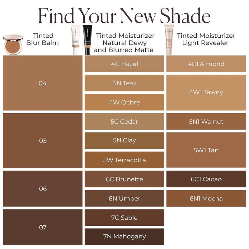 Laura Mercier Tinted Blur Balm - Balm-to-Powder Skin Tint for Natural Matte Finish | 12HR Wear, Sheer Coverage