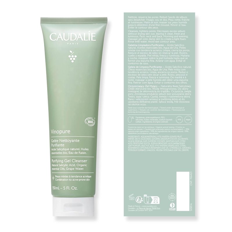 Vinopure Salicylic Acid Cleanser - Pore Purifying Gel for Clear Skin | 150 mL