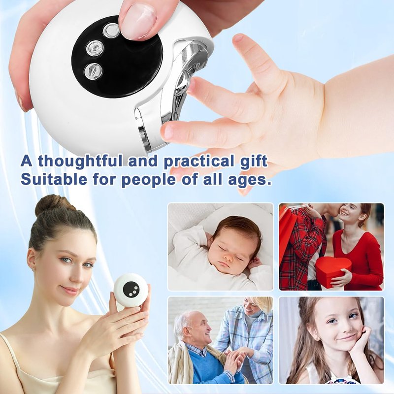 【3 Speeds】 VBXBKC Electric Nail Clipper,Electric Automatic Nail Clipper with LCD Digital Display,Safety Electric Trimmer for Baby Seniors and Adult