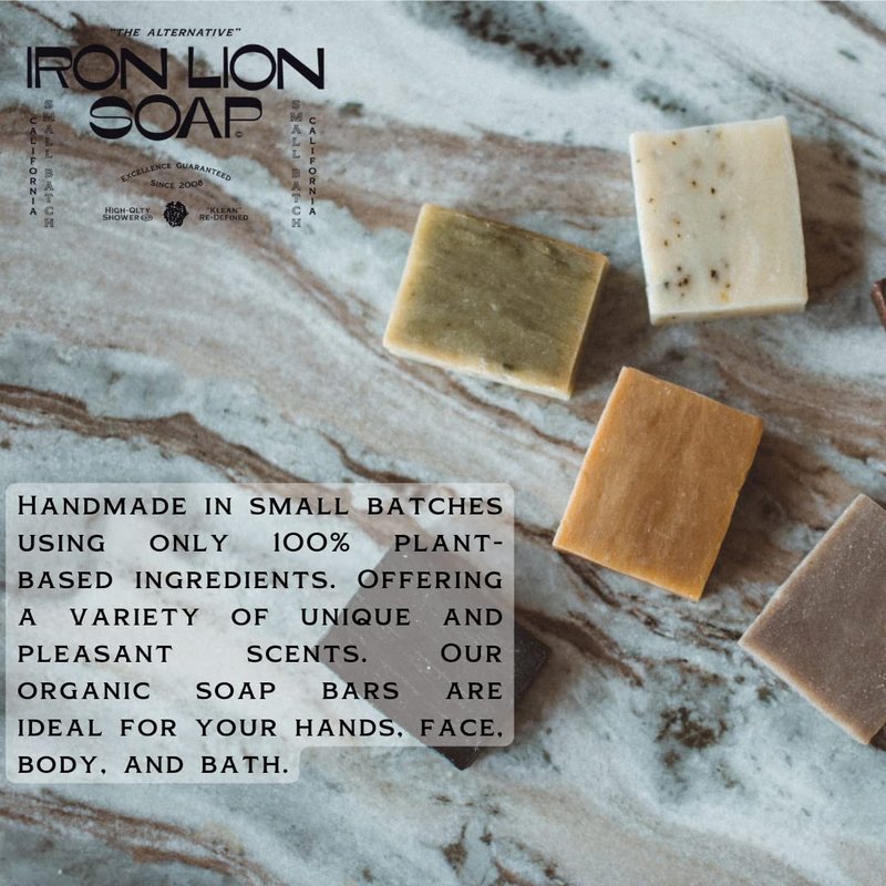 Iron Lion Soap – All-Natural Soap bar for Men & Women – Cold Process, Handmade in the USA - Bay Runner 3-Pack