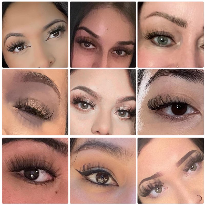 LuckForever 10 Pairs False Eyelashes Russian Strips Eye Lashes Wispy False Lash Fluffy Eyelash Extension Natural Look D Curly Fake Eyelashes Reusable Volume Eye Lash for Women Girls