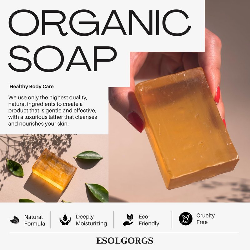 ESOLGORGS Bar Soap Made from Natural Oils 36oz,Plant Based Gift Set, With Premium Essential Oils, Dry Skin, Pack of 6(Rose, Lavender, Jasmine, Osmanthus, Mugwort, Cologne)