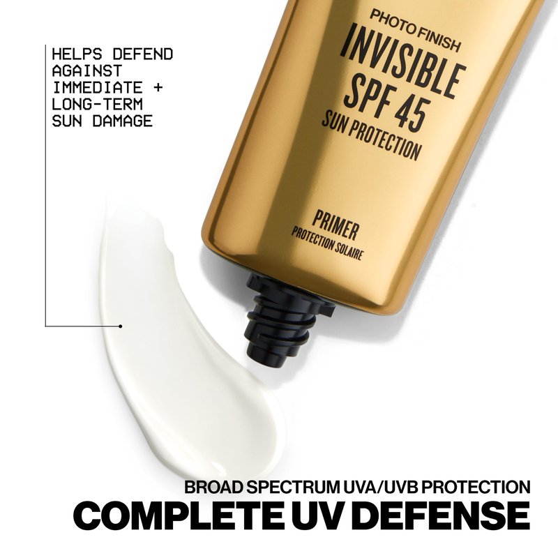 Smashbox Photo Finish SPF 45 UVA/UVB Primer | Non-Greasy, Non-Pilling, Lightweight, Breathable Primer that Protects Skin and Makeup with SPF + Antioxidants, 1.01 Fl Oz