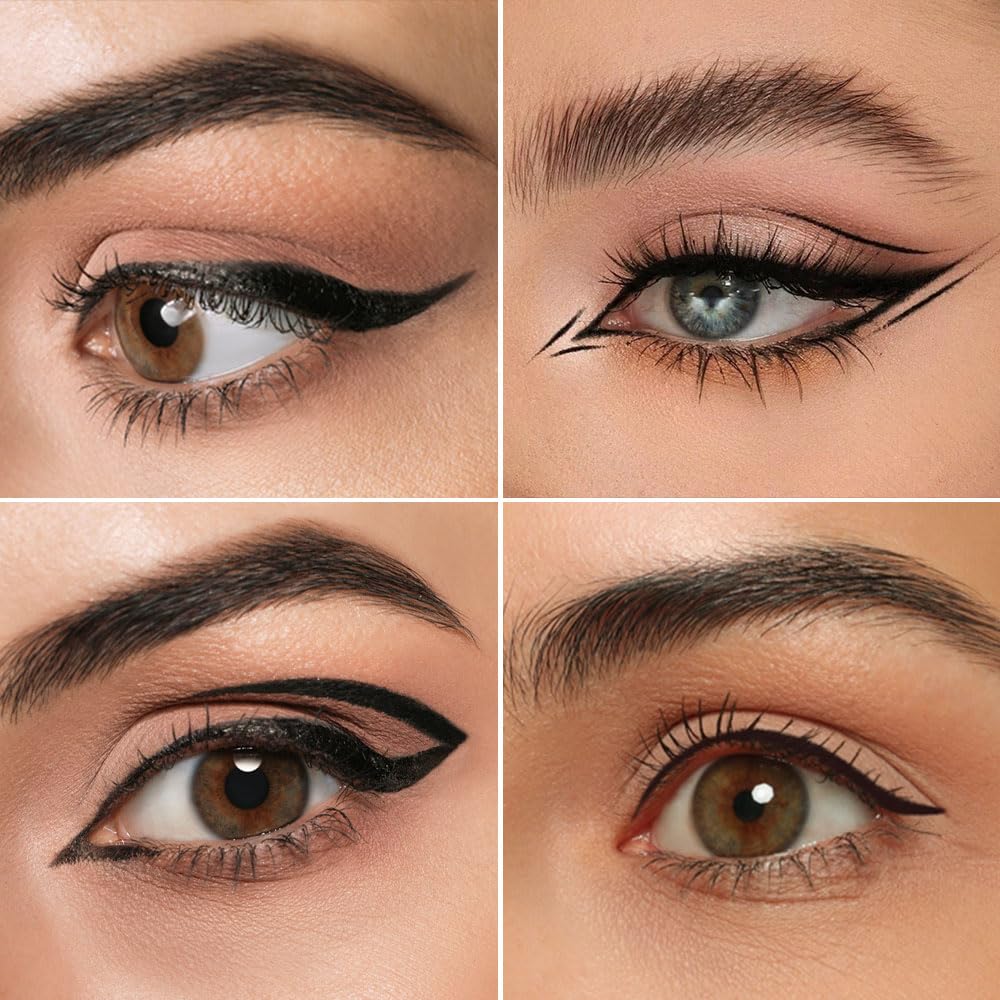 RENEE Pointy End Sketch Pen Eyeliner - Smudge Proof, Matte Finish, Light Weight, Water Resistant, Long Stay, Highly Pigmented with One Stroke Application Formula - Black