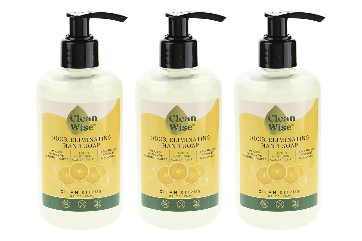 Odor Eliminating Hand Soap - Clean Citrus & Lavender, 8 fl oz (3 Pack)