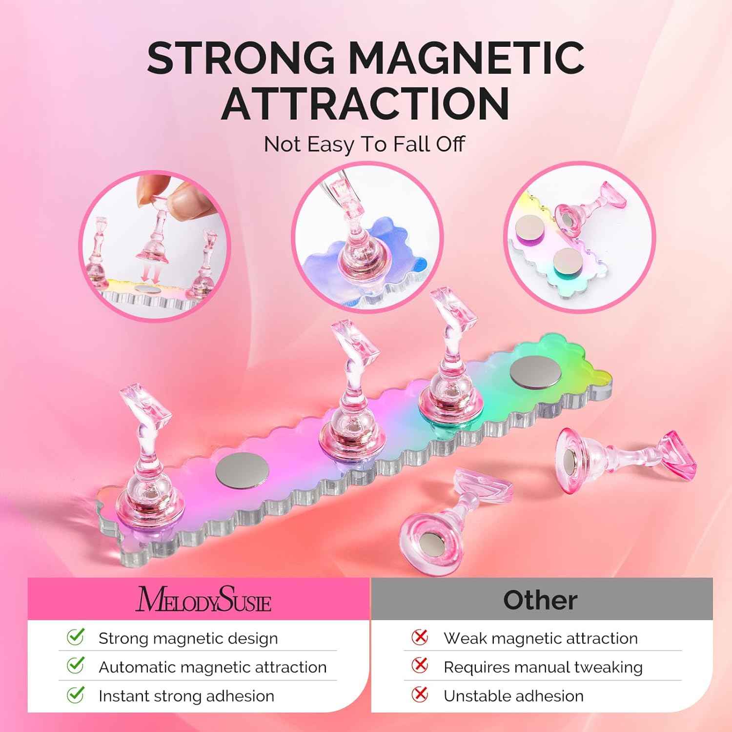 MelodySusie 30000 RPM Professional Rechargeable Nail Drill with Stand for Press-On Nails