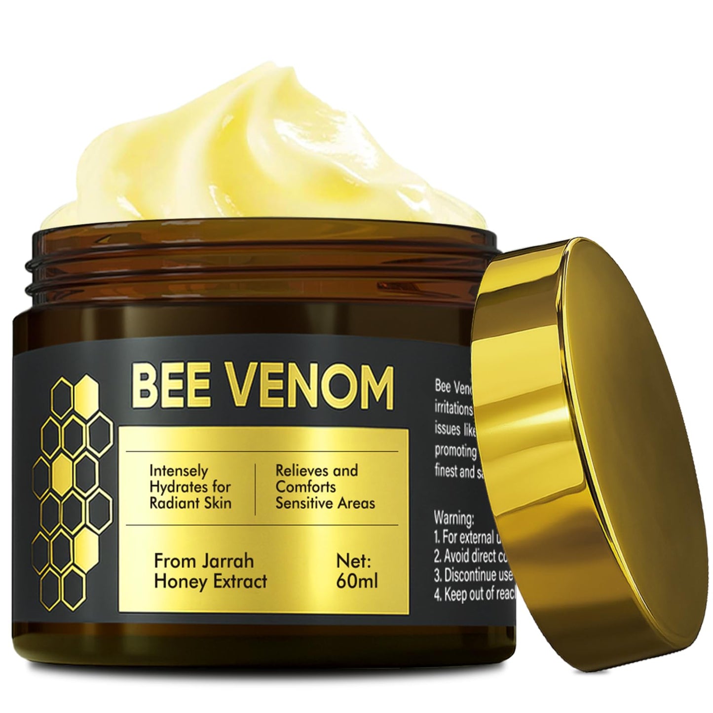 RQUXMT Natural Bee Venom Cream with Organic Royal Jelly